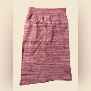 Coco Limon Women’s Red Heather Knit Pencil Skirt Size L/XL NWT
